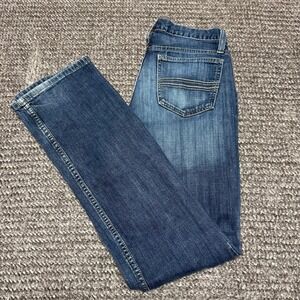 CINCH Mens Jeans 29x34 Dark Wash Denim Straight Leg Embroidered Pockets